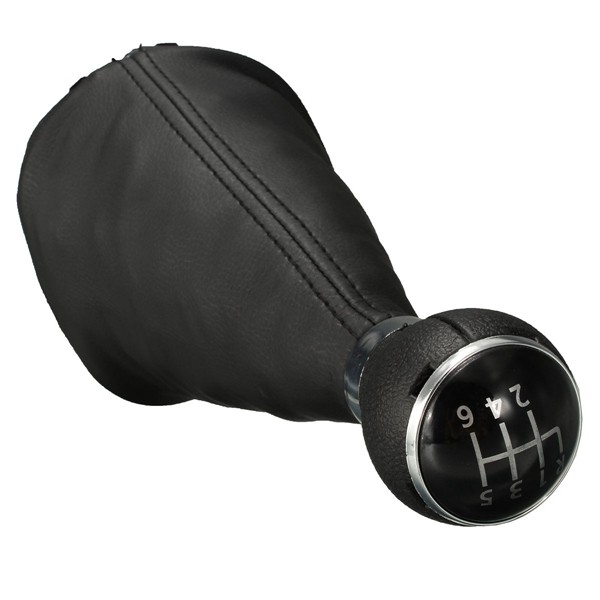 6-Speed-Gear-Shift-Knob-Gear-Stick-Gaiter-Boot-For-VW-Touran-Caddy-MK2-Leather-1013915