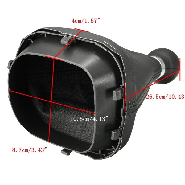 6-Speed-Gear-Shift-Knob-Gear-Stick-Gaiter-Boot-For-VW-Touran-Caddy-MK2-Leather-1013915