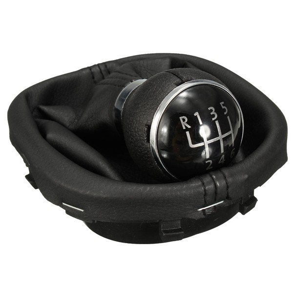 6-Speed-Gear-Shift-Knob-Gear-Stick-Gaiter-Boot-For-VW-Touran-Caddy-MK2-Leather-1013915