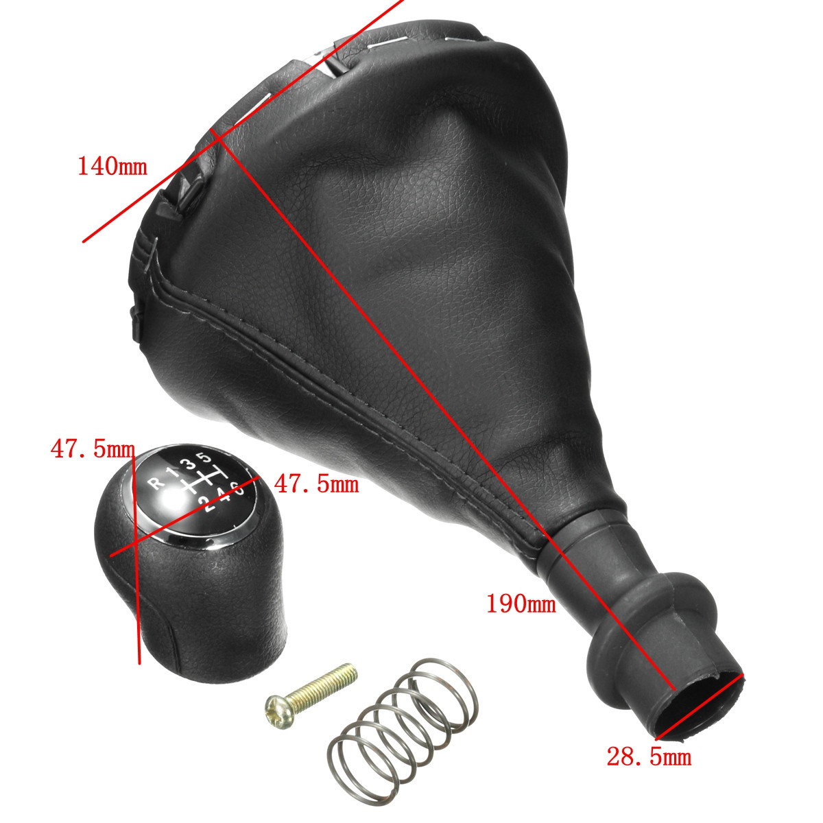 6-Speed-Gear-Shift-Knob-Gearstick-Gaitor-Gaiter-Boot-Cover-For-VW-Transporter-T5-1379783