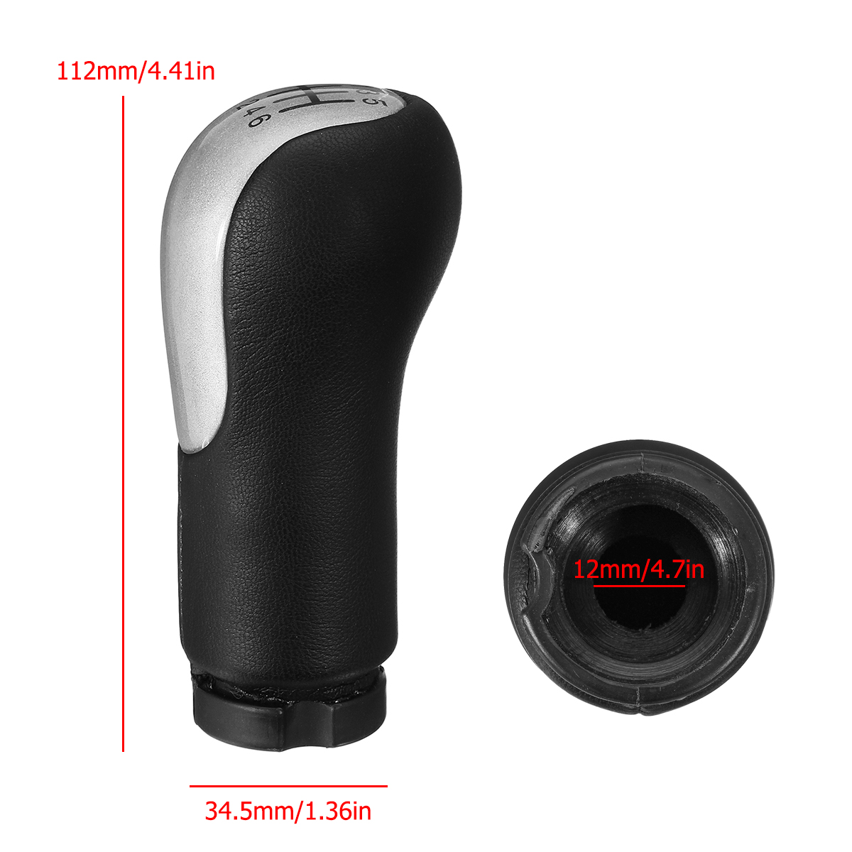 6-Speed-Gear-Shift-Knob-Stick-For-Ford-Fiesta-Fusion-Transit-Connect-2002-1409983
