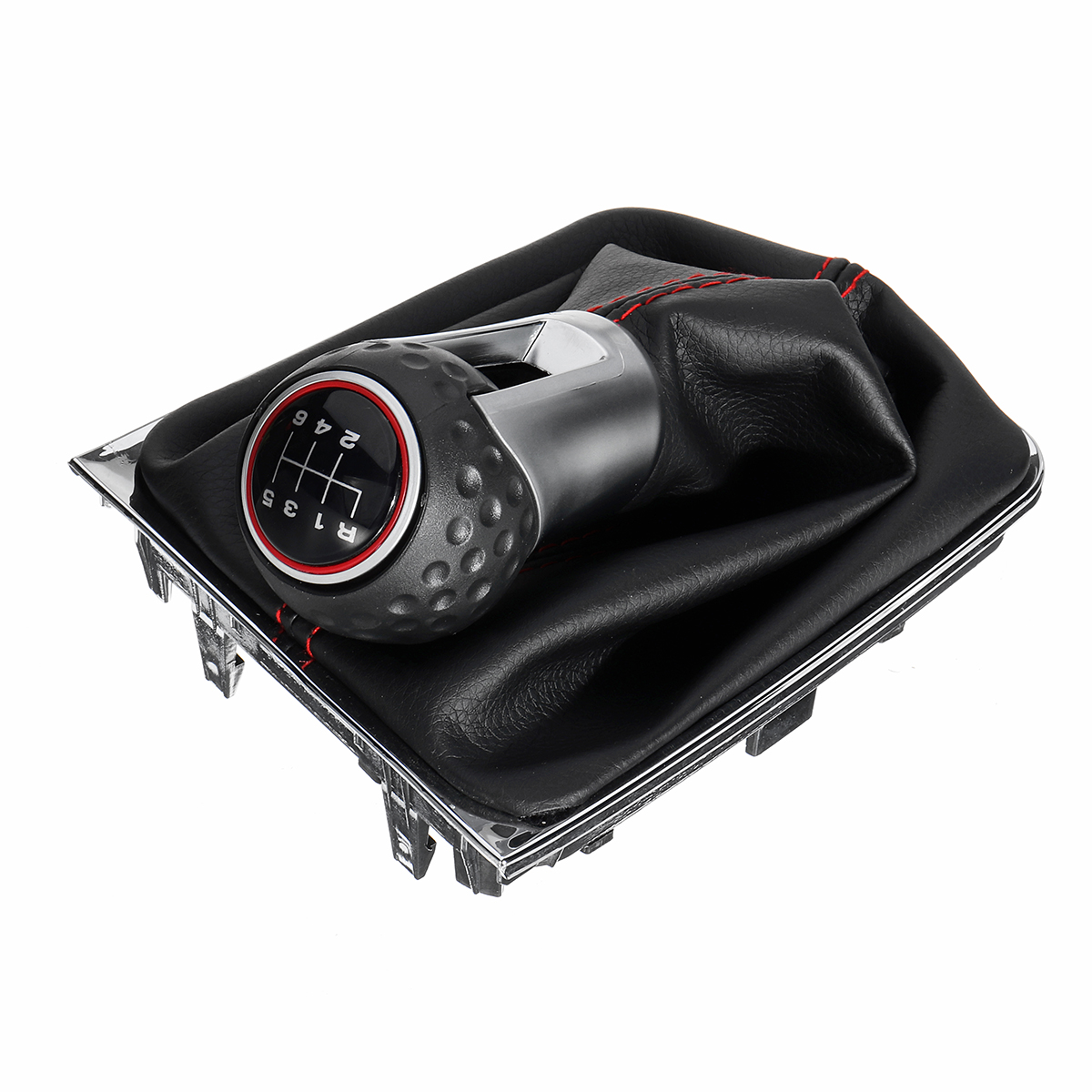 6-Speed-Gear-Shift-Knob-Stick-Gaiter-Boot-Cover-For-VW-Golf-MK5-MK6-Black-1768525