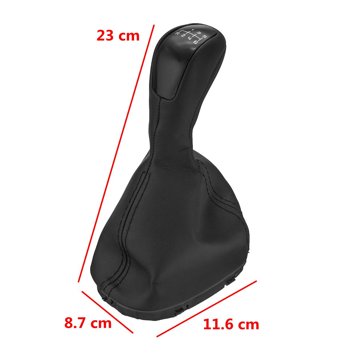 6-Speed-Gear-Shift-Knob-with-Gaiter-Boot-Cover-PU-Leather-for-Mercedes-Benz-Class-C-W203-1470951