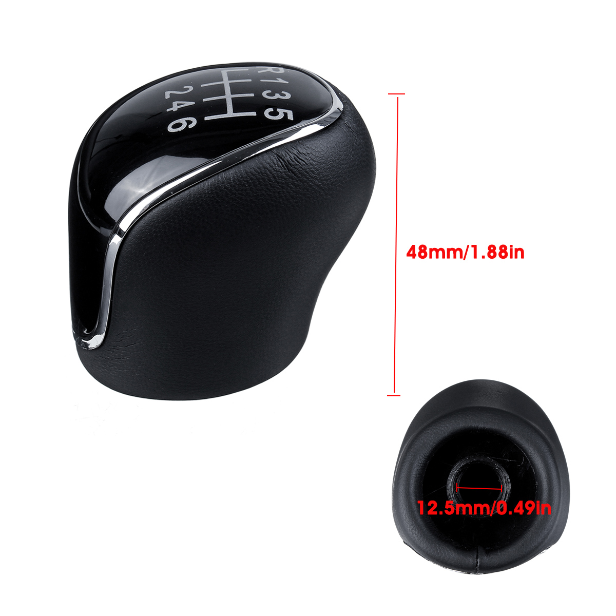 6-Speed-Gear-Stick-Shift-Knob-For-Ford-Mondeo-IV-S-MAX-C-MAX-Kuga-Transit-1716036