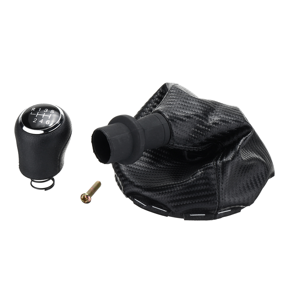 6-Speed-Gear-Stick-Shift-Knob-Lever-Gaiter-Gaitor-Boot-PU-Leather-For-VW-T5-51-1427653