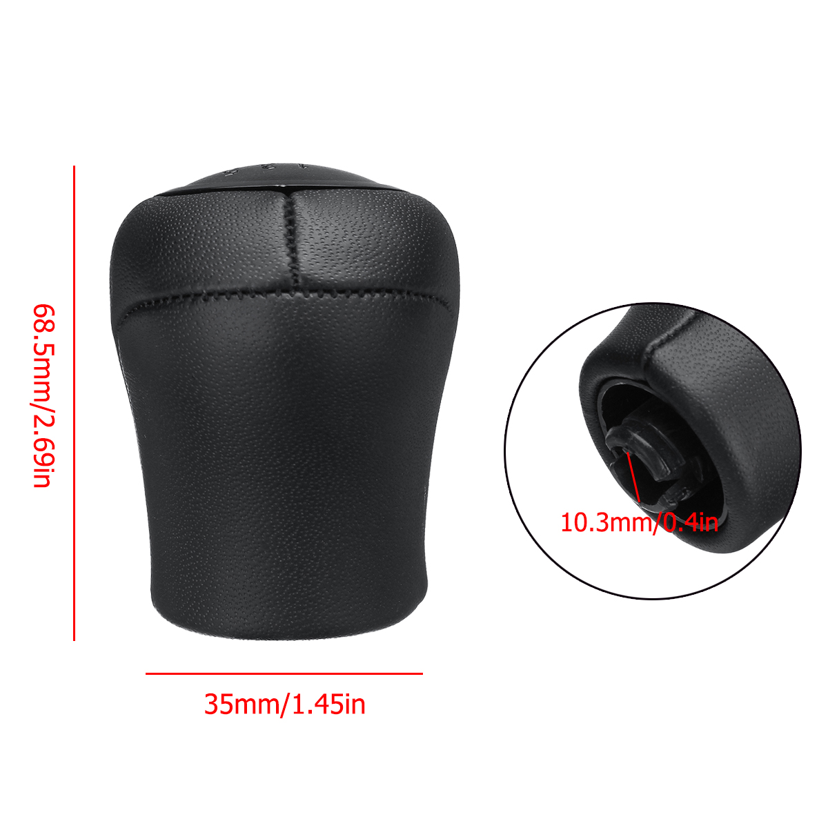 6-Speed-Gear-Stick-Shift-Knob-Manual-Black-For-Mercedes-Benz-Vito-Viano-2003-2010-1751951