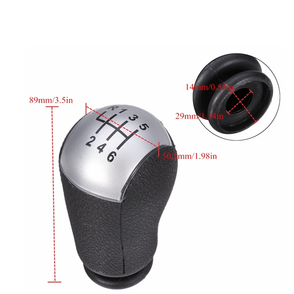 6-Speed-Gear-Stick-Shift-Lever-Knob-For-Ford-Focus-Mondeo-Fiesta-C-Max-MK2-1268298