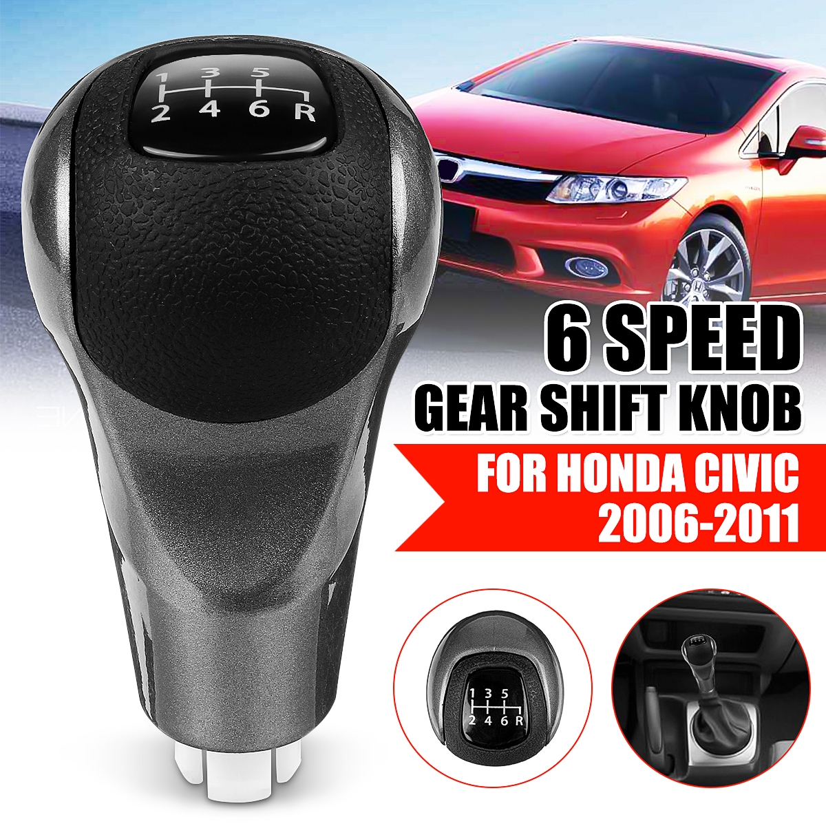 6-Speed-Manual-Gear-Shift-Knob-Stick-Lever-Rubber-For-Honda-Civic-2006-2011-1705217