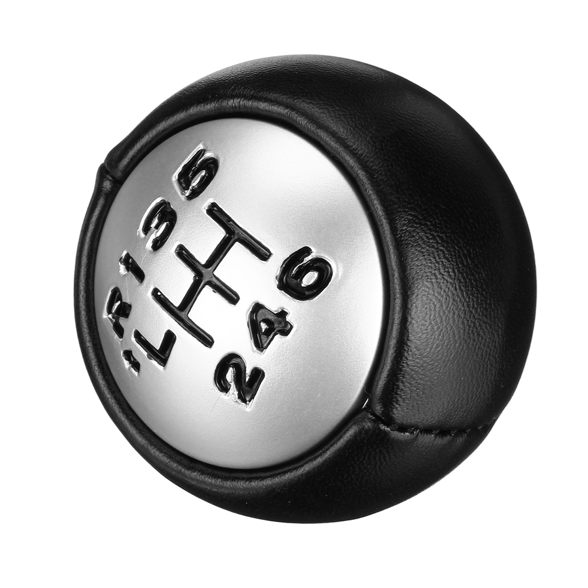 6-Speed-Matte-Silver-Gear-Stick-Shift-Knob-Shifter-Head-PU-Leather-For-Peugeot-307-308-3008-407-5008-1615529