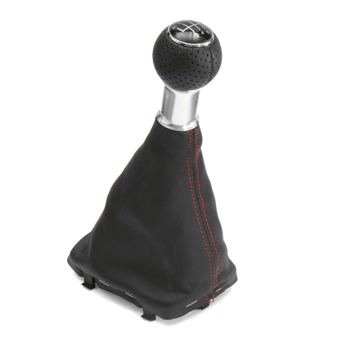 6-Speed-Shifter-Gear-Shift-Knob-Gaitor-Boot-Red-Line-For-Audi-A3-S3-2001-2003-1170912