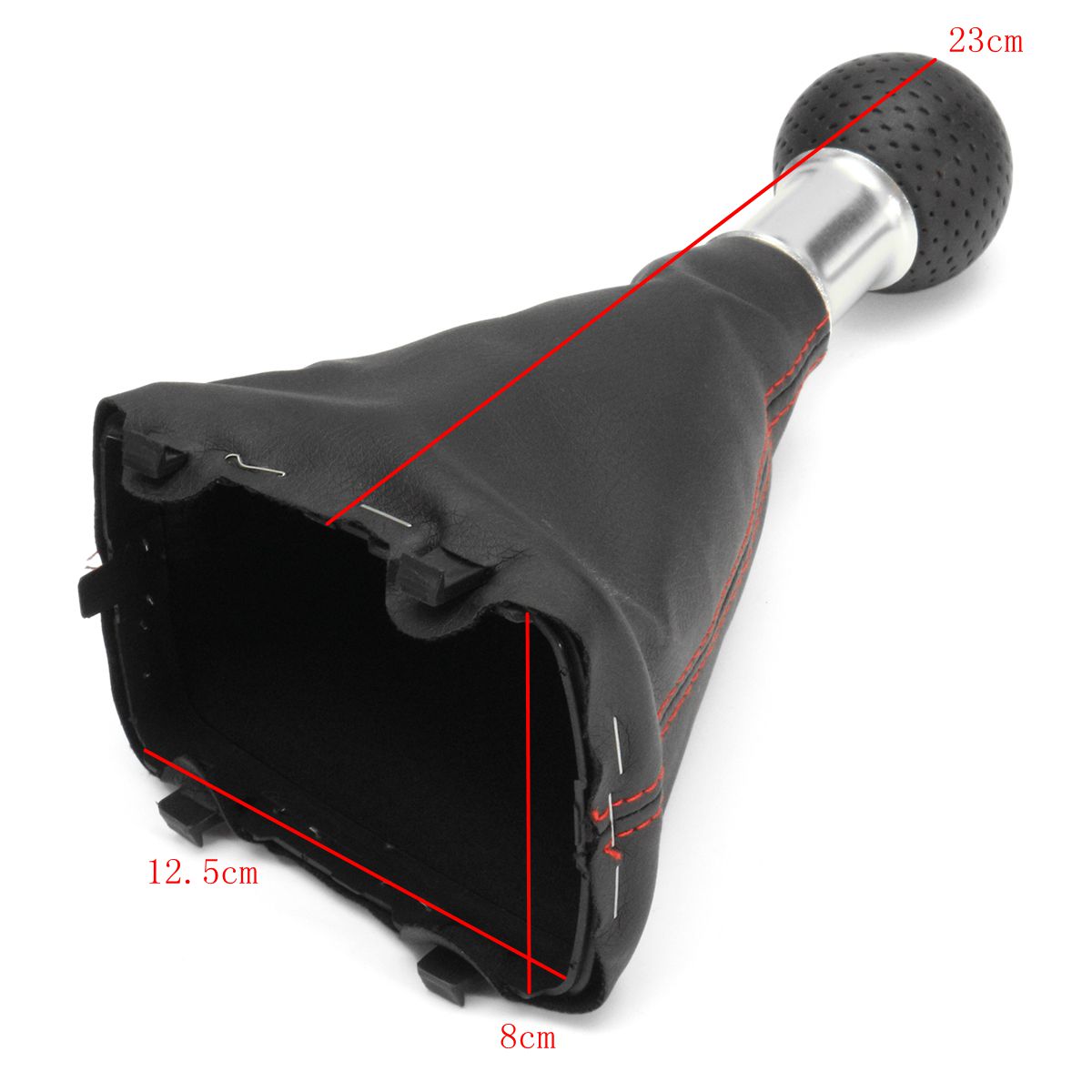 6-Speed-Shifter-Gear-Shift-Knob-Gaitor-Boot-Red-Line-For-Audi-A3-S3-2001-2003-1170912