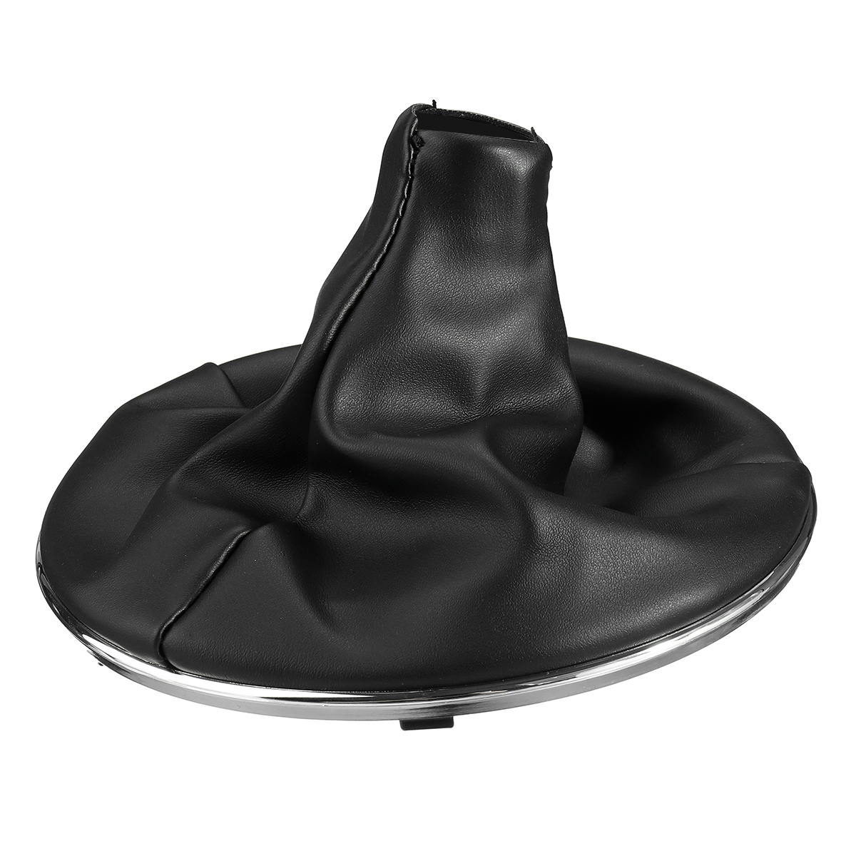 Black-Gear-Stick-Shift-Knob-Gaiter-Boot-Cover-Plastic-Frame-For-Fiat-500c-2007-2015-1714080