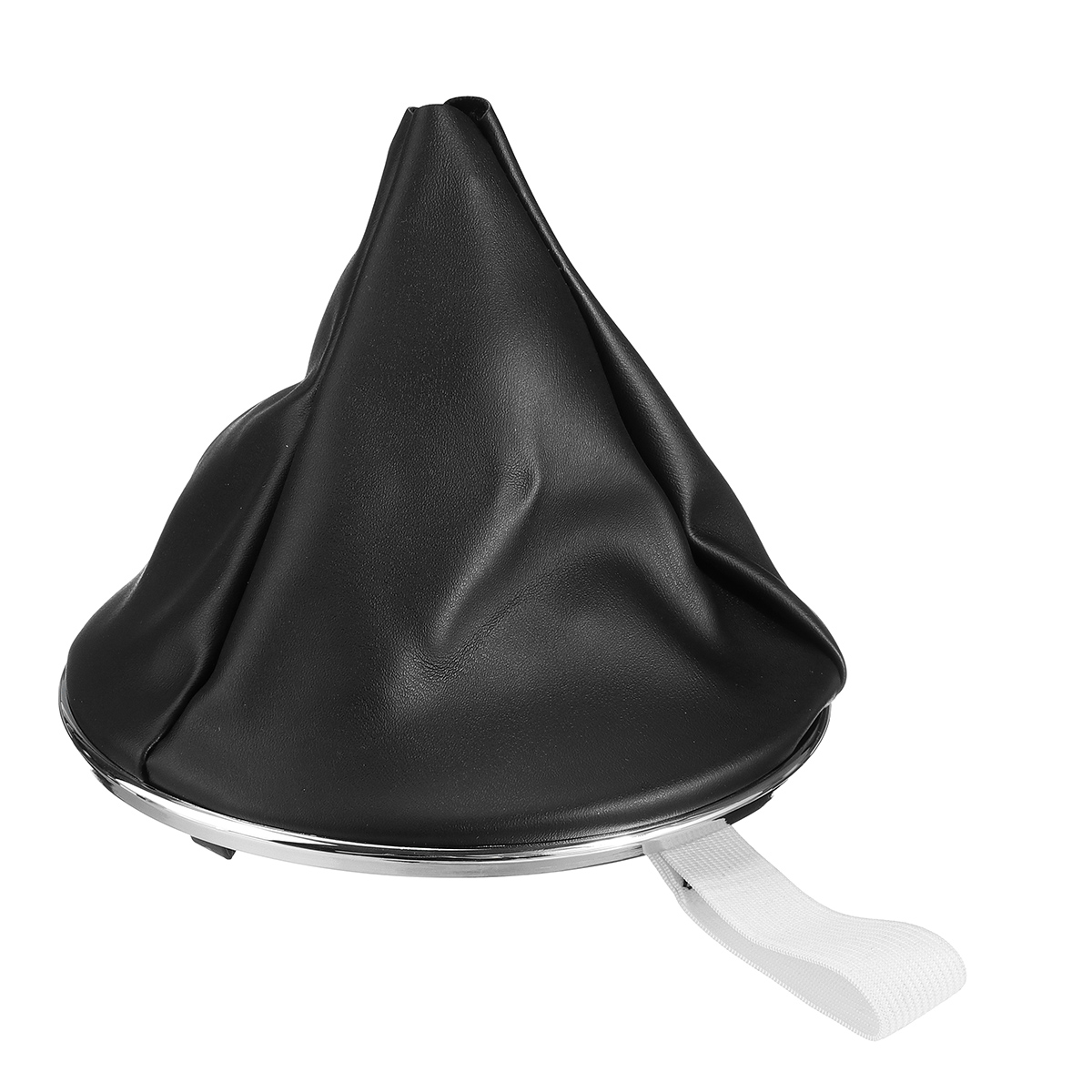 Black-Gear-Stick-Shift-Knob-Gaiter-Boot-Cover-Plastic-Frame-For-Fiat-500c-2007-2015-1714080