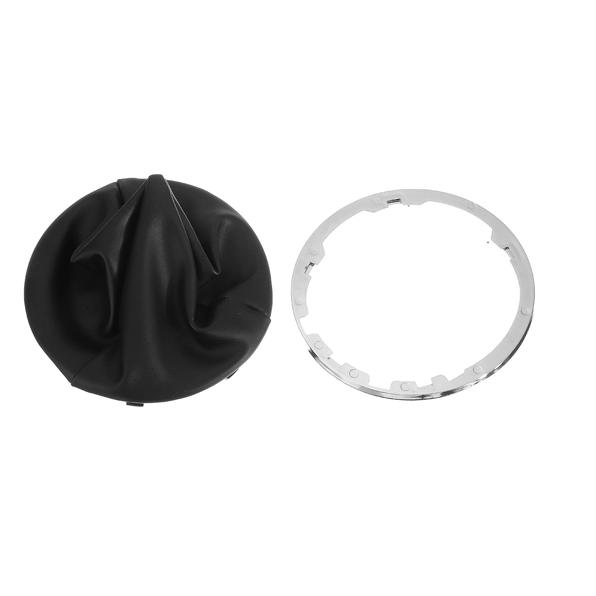 Black-Gear-Stick-Shift-Knob-Gaiter-Boot-Cover-Plastic-Frame-For-Fiat-500c-2007-2015-1714080