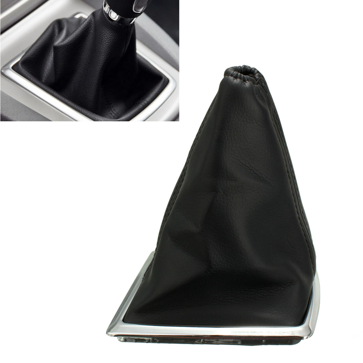 Black-PU-Leather-Shift-Knobs-Gear-Shift-Cover-Handbrake-For-Ford-Focus-2005-2012-1376469