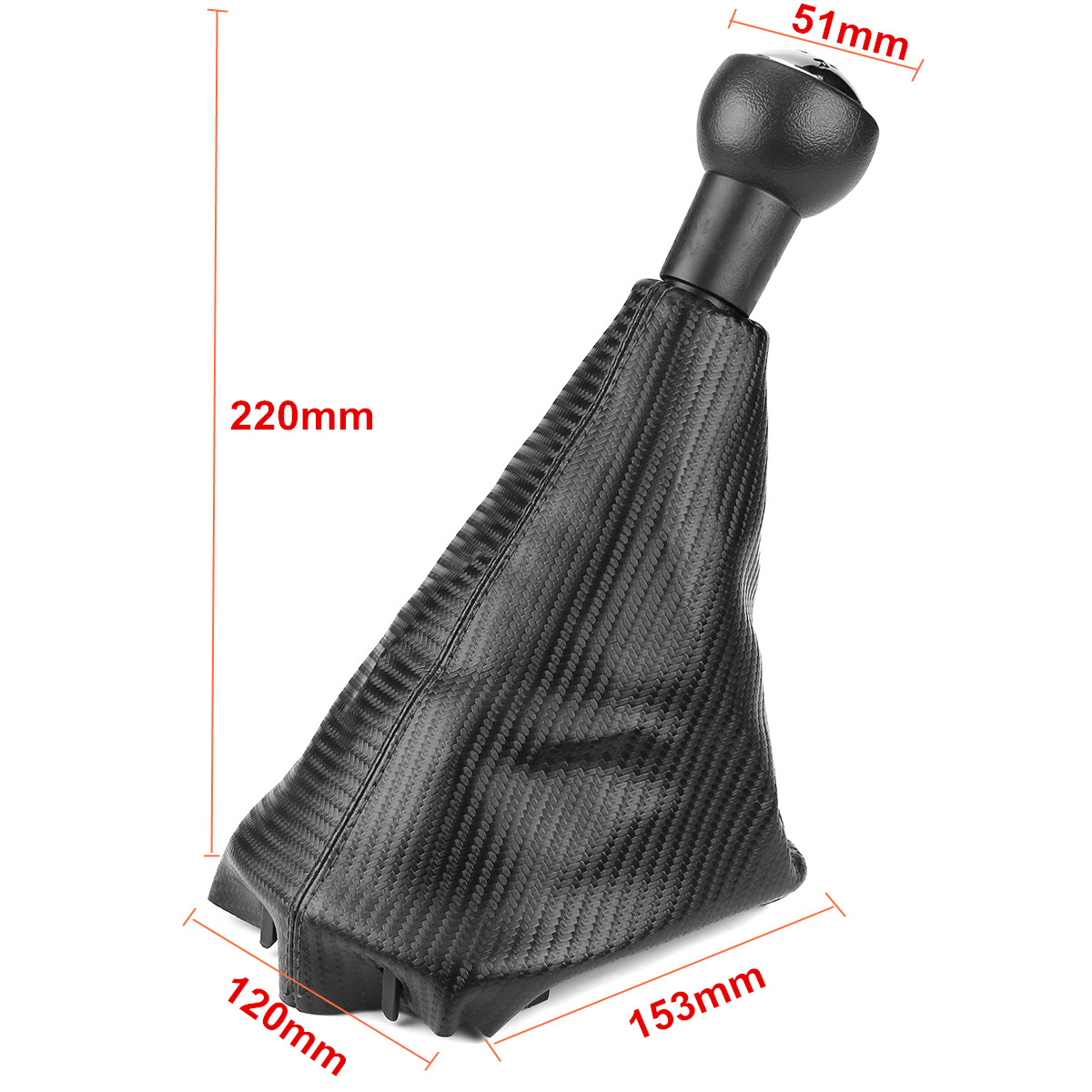 Car-5-Speed-Leatherette-Gear-Gaitor-Knob-Shift-Boot-For-Peugeot-207-307-406-1202207