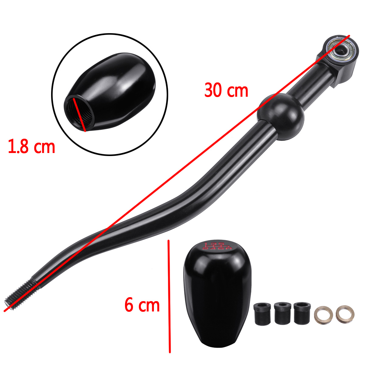 Car-56-Speed-Dual-Bend-Short-Shifter-Gear-Shift-Knob-For-Honda-Civic-Acura-Integra-1661680