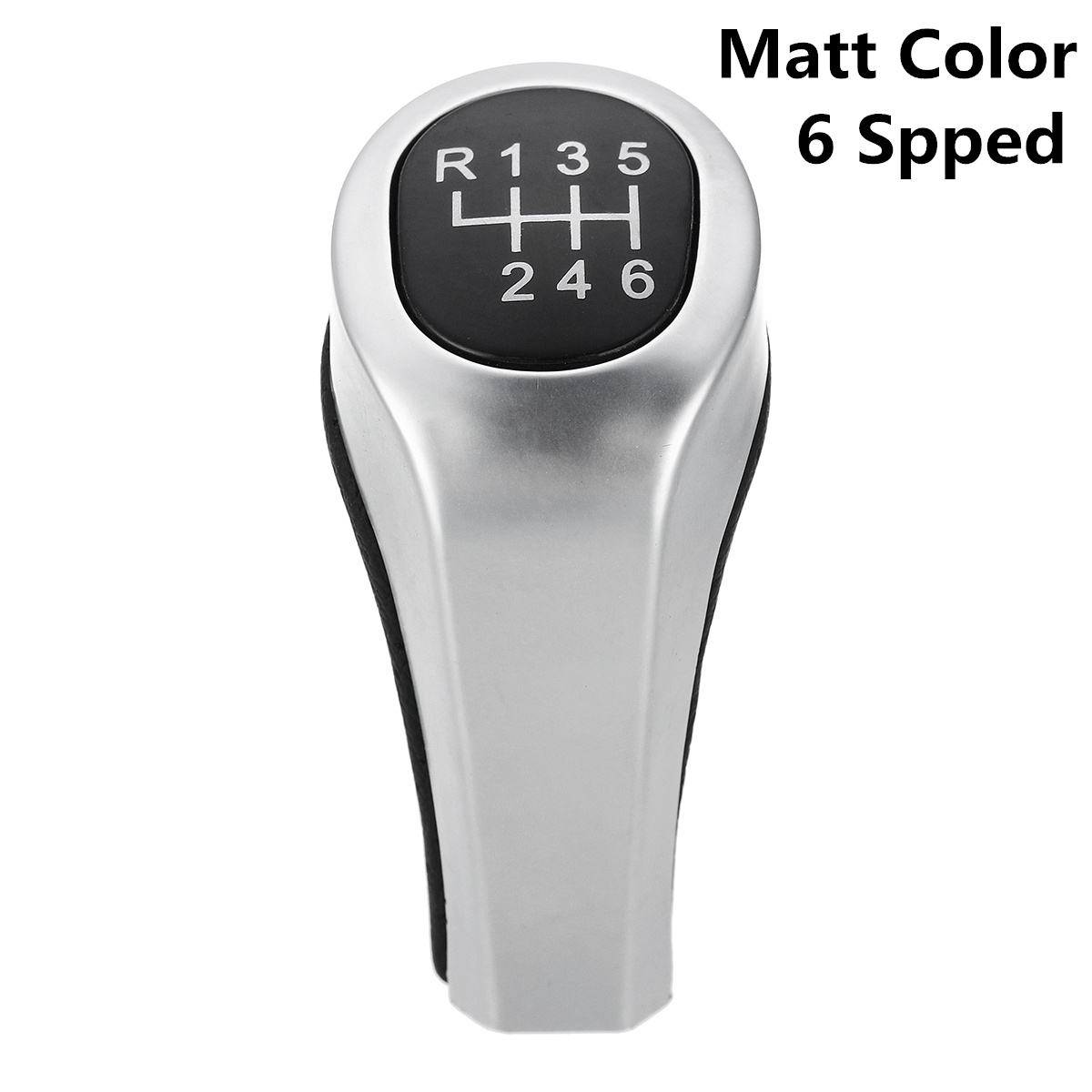 Car-56-Speed-PU-Leather-Matte-Silver-Gear-Shift-Knob-for-BMW-1356-Series-X1-X3-X5-1542078