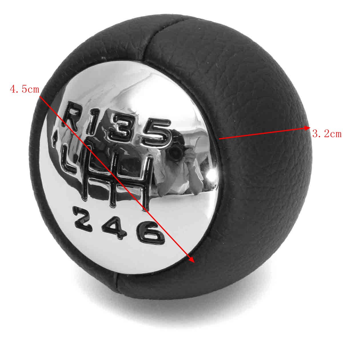 Car-6-Speed-Black-Gear-Stick-Shift-Knob-Fit-For-Peugeot-1175195