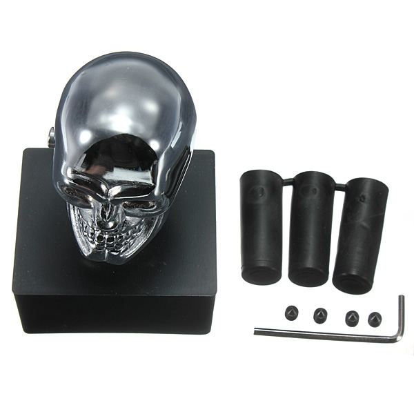 Car-Chrome-Skull-Auto-Manual-Gear-Stick-Shift-Knob-Lever-Universal-915268