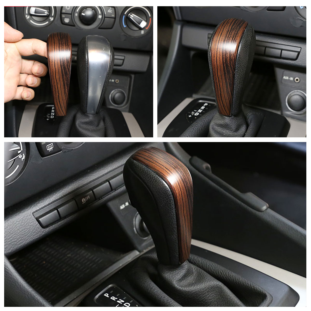Car-Gear-Shift-Handle-Cover-Trim-For-BMW-5-series-E60-X3-E83-6-series-E63-X5-E53-1724722