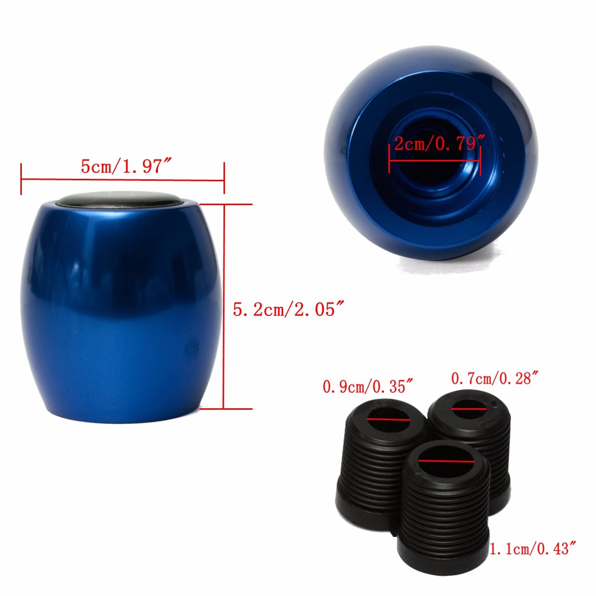 Car-Gear-Shift-Knob-Shifter-Handle-Stick-Adapters-For-Universal-1153278