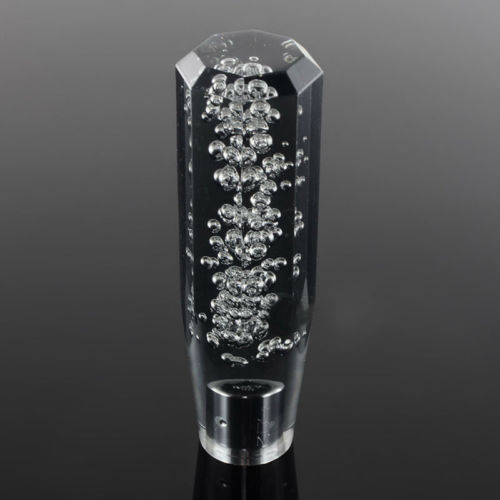 Car-Universal-Octagon-Crystal-150mm-Manual-Bubble-Gear-Stick-Shifter-Shift-Knob-1169708