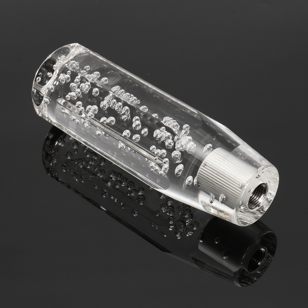 Car-Universal-Octagon-Crystal-150mm-Manual-Bubble-Gear-Stick-Shifter-Shift-Knob-1169708