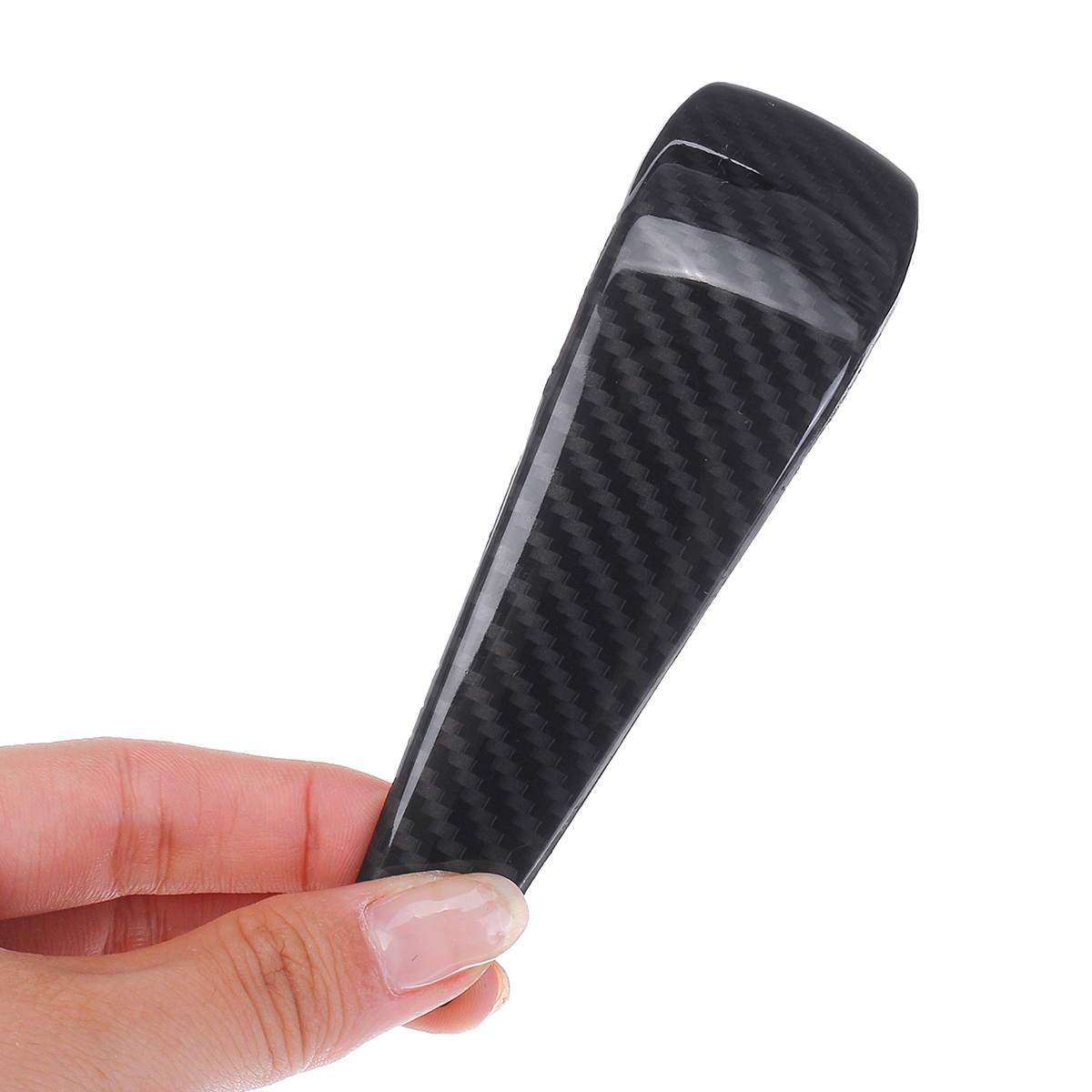 Carbon-Fiber-Gear-Shift-Knob-Head-Cover-For-BMW-3-Series-E90-E91-E92-E93-1554973