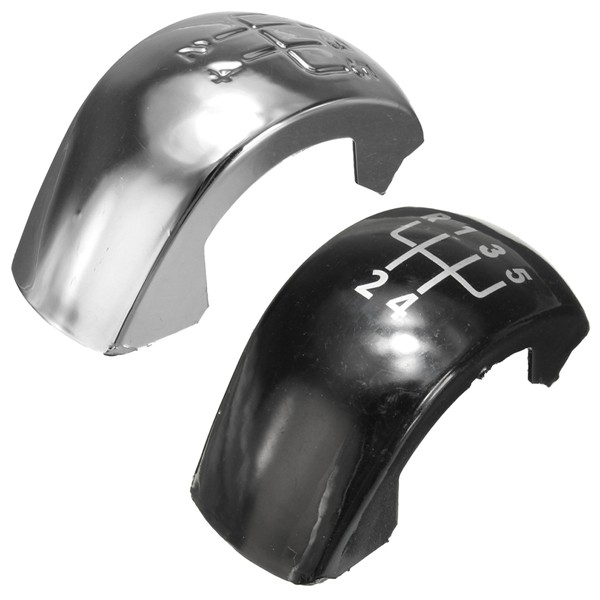 Chrome-Black-5-Speed-Gear-Shift-Knob-Cap-Cover-For-Skoda-Octavia-MK2-1011023