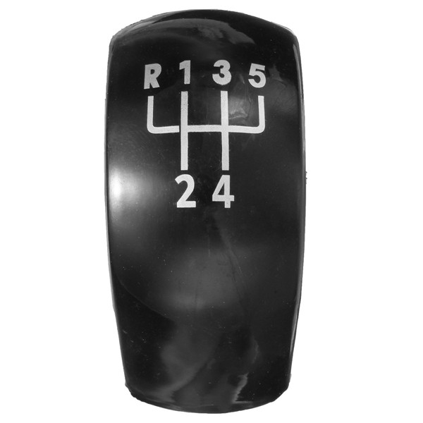 Chrome-Black-5-Speed-Gear-Shift-Knob-Cap-Cover-For-Skoda-Octavia-MK2-1011023