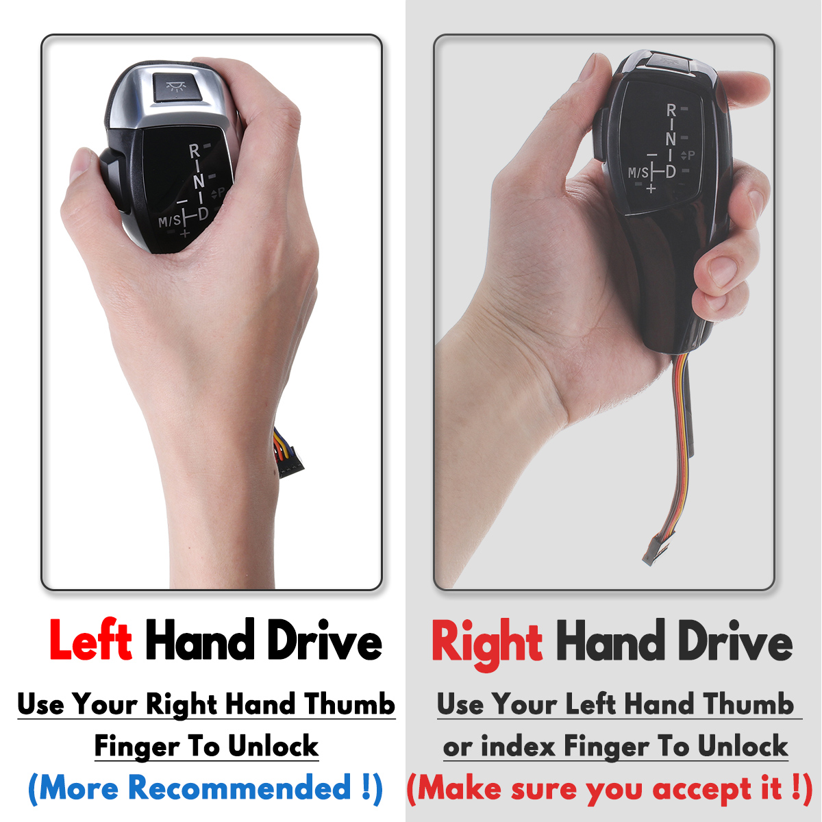 LED-Manual-Gear-Shift-Knob-Stick-Lever-LHD-Automatic-For-BMW-E46-E60-5-Series-535-1602079