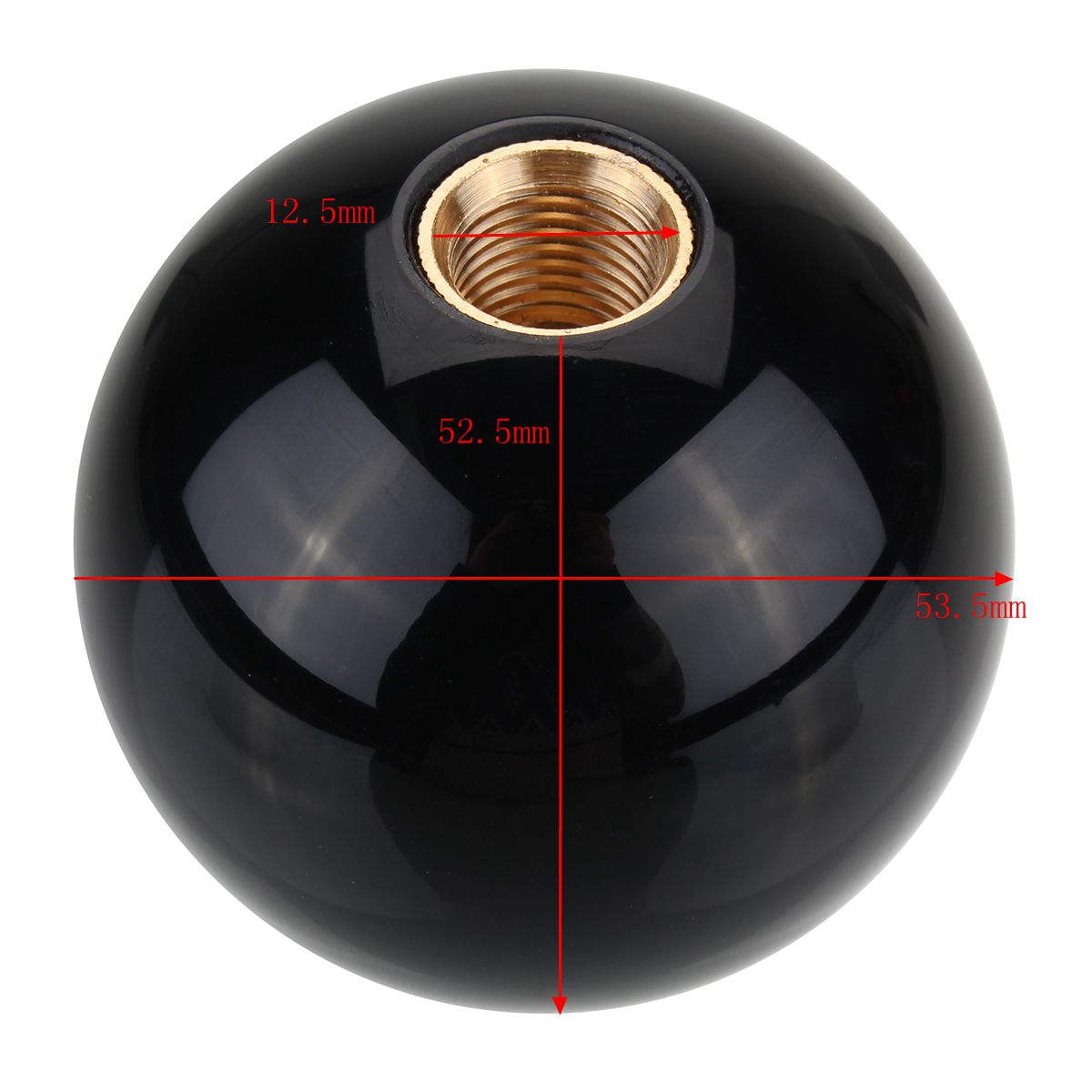 M10X15mm-6-Speed-Round-Ball-Gear-Shift-Knob-Short-Throw-Shifter-Lever-Universal-1238140