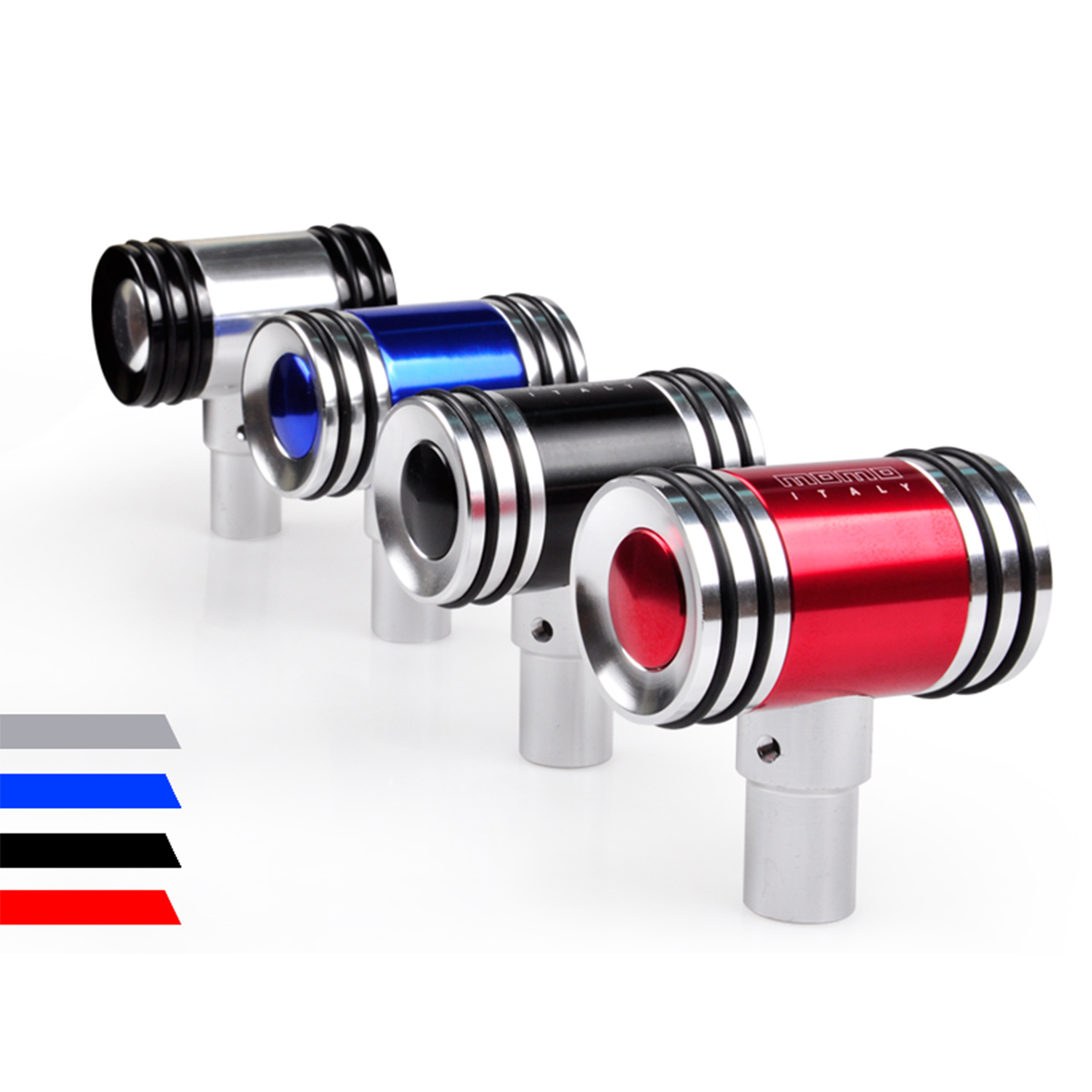 Manual-Car-Auto-Gear-Stick-Shift-Knob-Shifter-Lever-Black-Universal-Aluminum-1784697