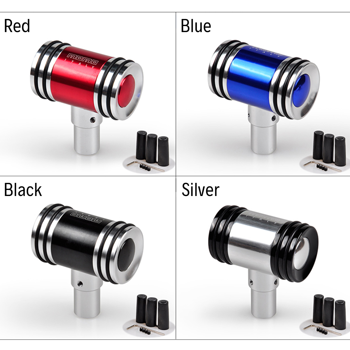 Manual-Car-Auto-Gear-Stick-Shift-Knob-Shifter-Lever-Black-Universal-Aluminum-1784697