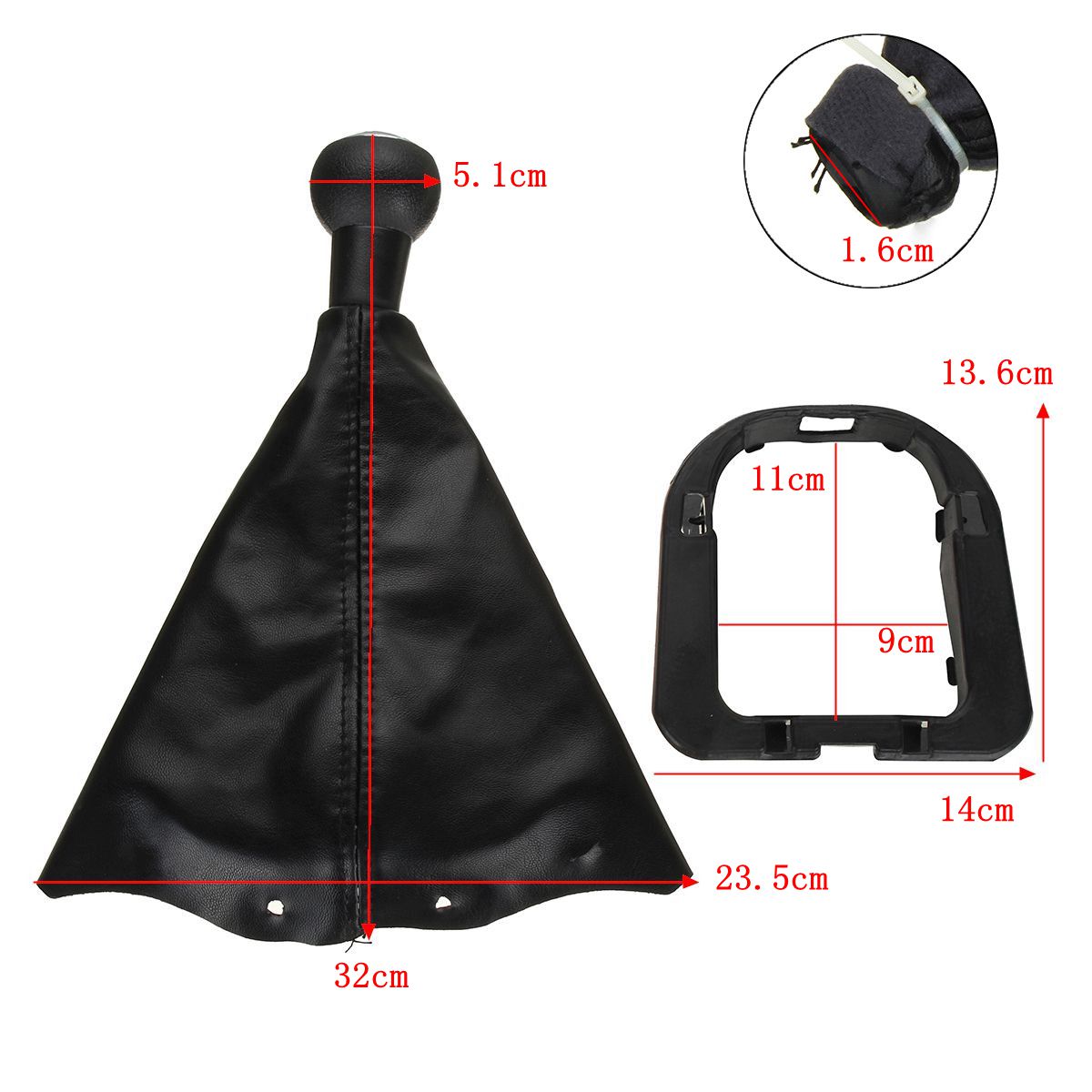 Manual-Gear-Shift-Knob-Ball-Head-Dust-proof-Cover-Assembly-For-Peugeot-307-1296252