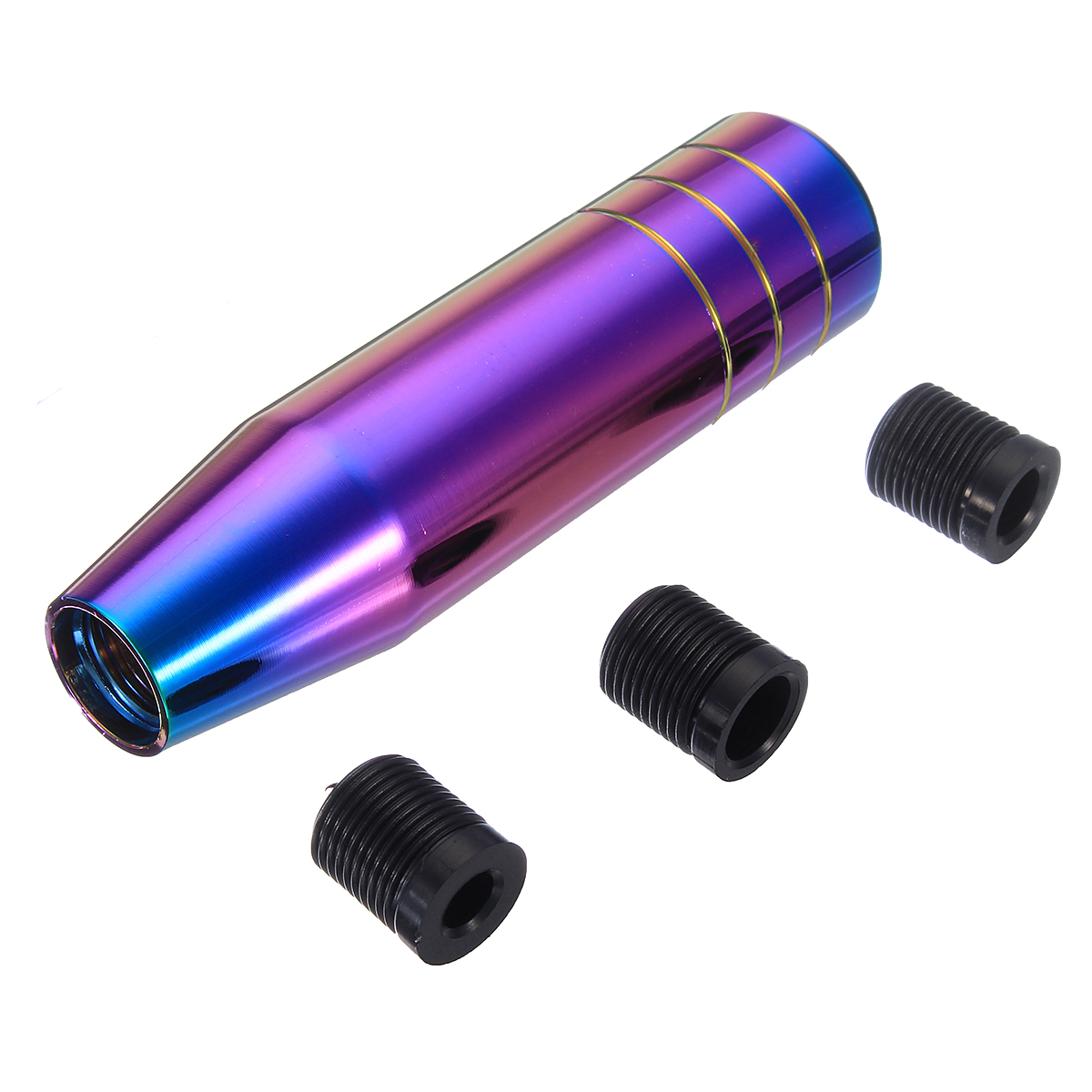 Neo-Chrome-Car-Gear-Shift-Knob-Shifter-Lever-Aluminum-Auto-Manual-Universal-1240295
