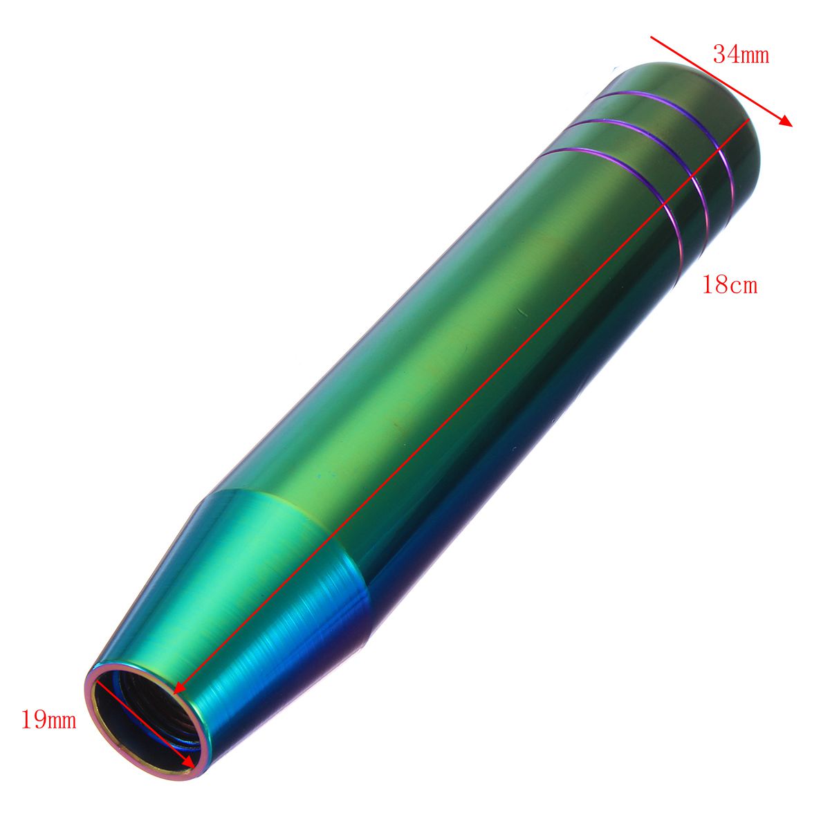 Neo-Chrome-Car-Gear-Shift-Knob-Shifter-Lever-Aluminum-Auto-Manual-Universal-1240295