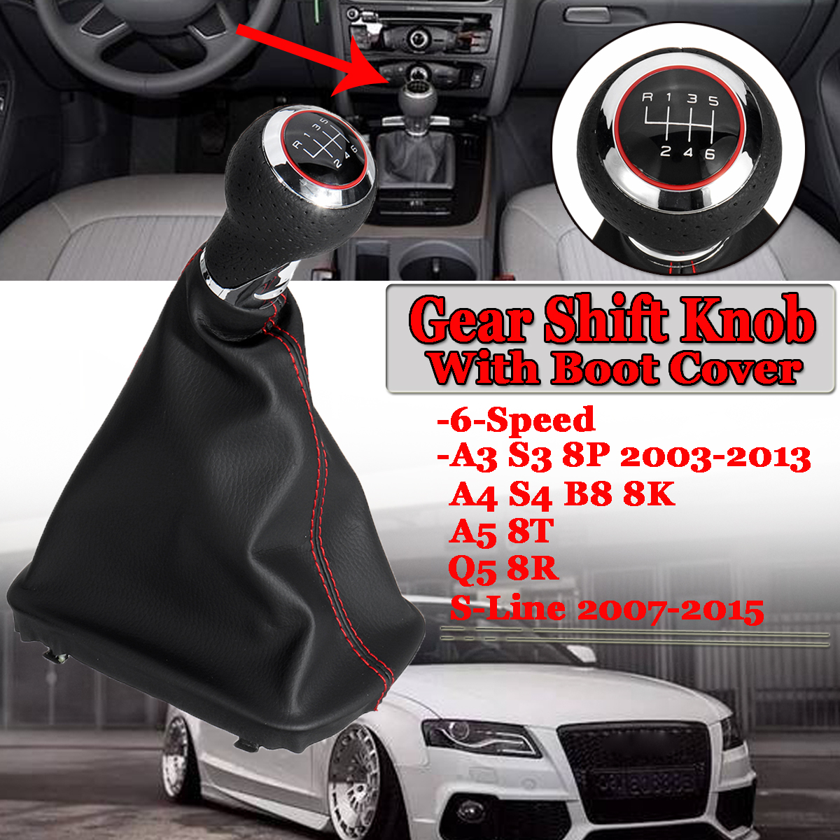 PU-Leather-6-Speed-Shifter-Gear-Shift-Knob-with-Boot-Cover-Handle-For-Audi-A3-S3-8p-A4-S4-Q5-1688332