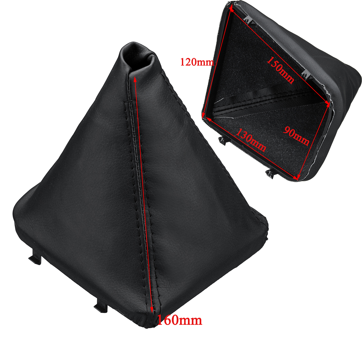 PU-Leather-Gear-Stick-Shift-Knob-Cover-Gaiter-Boot-Sleeve-Black-For-BMW-3-Series-E46-1602206