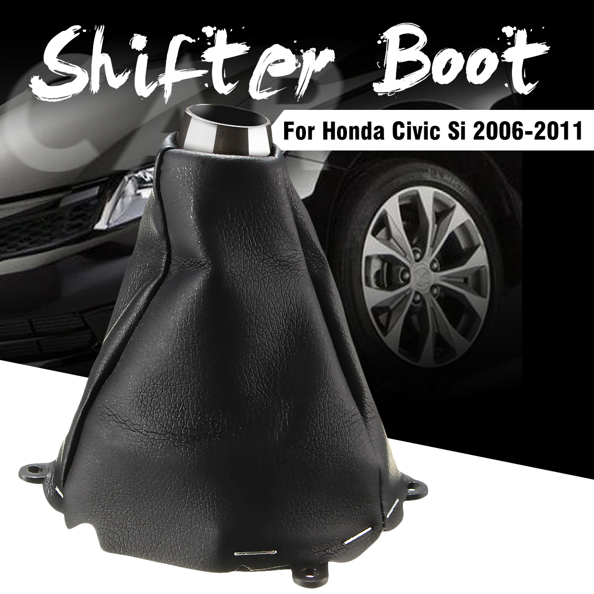 PU-leather-Gear-Shift-Knob-Dust-Cover-Boot-77298SNXA01ZB-For-Honda-Civic-Si-2006-2011-1609847