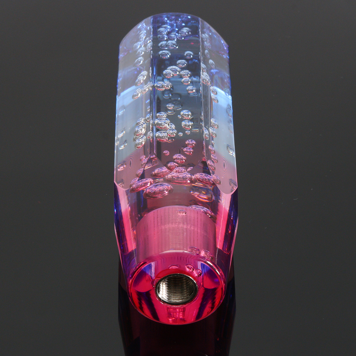 Universal-15cm-Bubble-Styling-Crystal-Manual-Gear-Knob-Shifter-Red-White-Blue-1166086