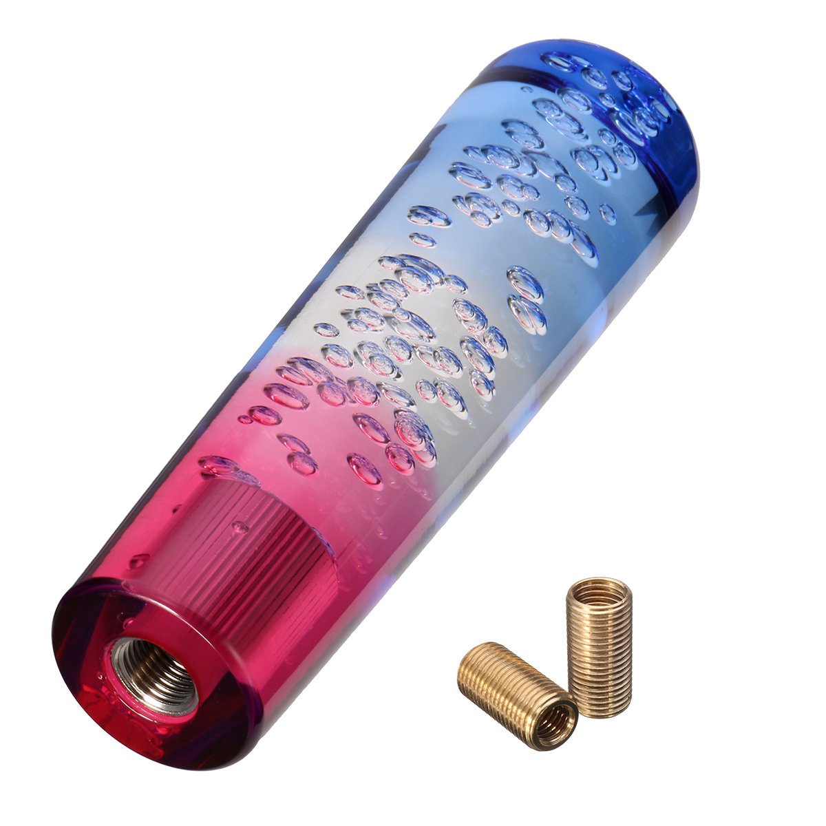 Universal-15cm-Bubble-Styling-Manual-Shift-Gear-Knob-Colorful-Red-White-Blue-1166077