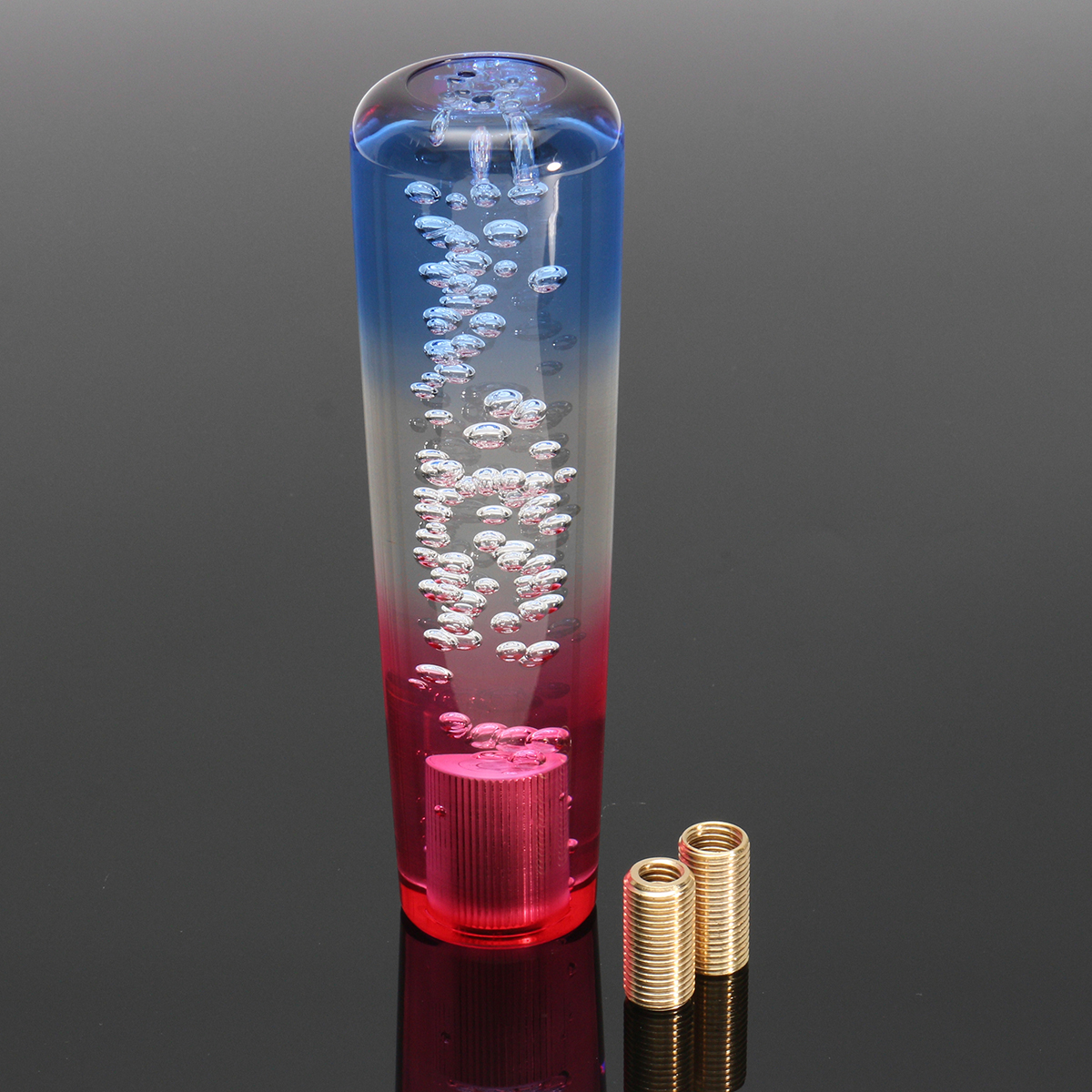 Universal-15cm-Bubble-Styling-Manual-Shift-Gear-Knob-Colorful-Red-White-Blue-1166077