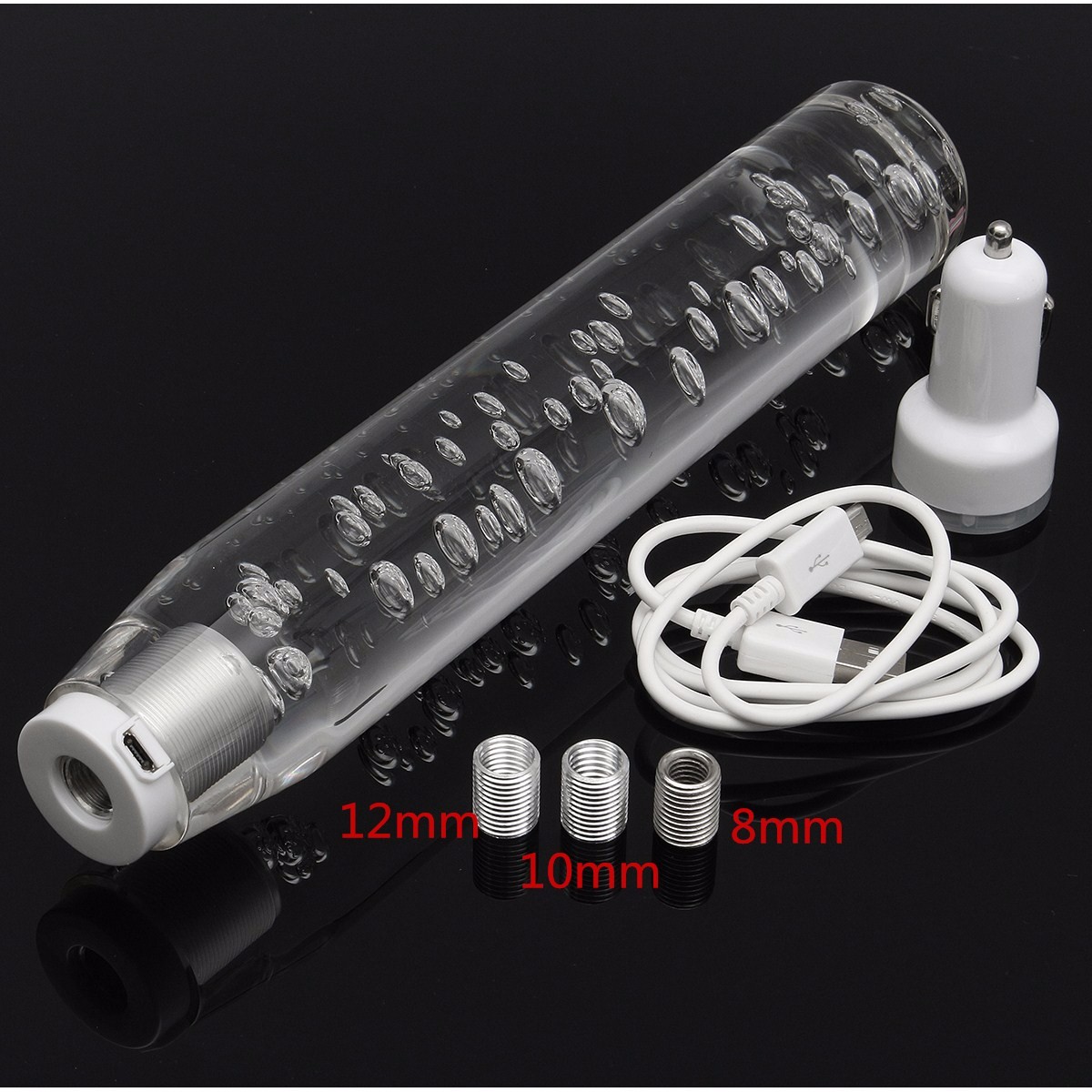 Universal-250mm-12V-Gear-Shift-Knob-Crystal-Bubble-with-Blue-LED-Breathing-Light-1642698