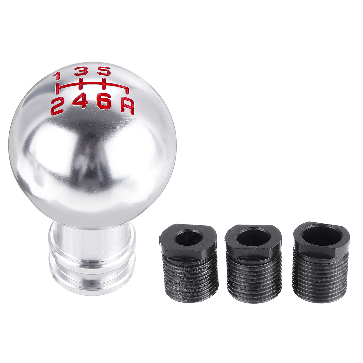 Universal-6-Speed-Car-Aluminum-Alloy-Gear-Shift-Knob-Round-Ball-Shape-1413606