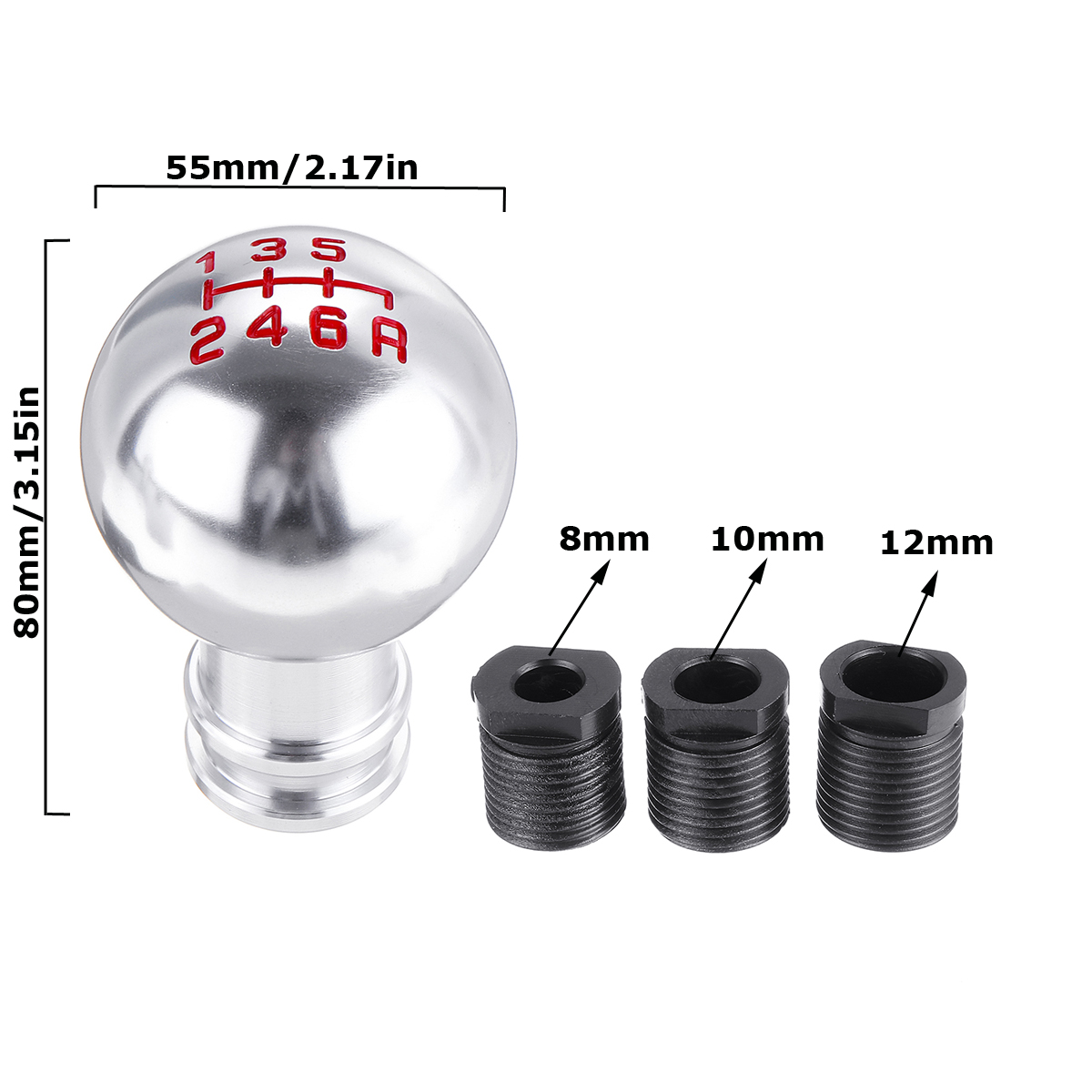 Universal-6-Speed-Car-Aluminum-Alloy-Gear-Shift-Knob-Round-Ball-Shape-1413606