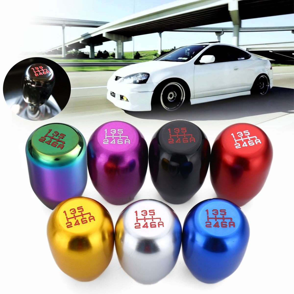 Universal-6-Speed-Gear-Shift-Knob-Aluminum-Alloy-with-81012mm-Adapters-1381586
