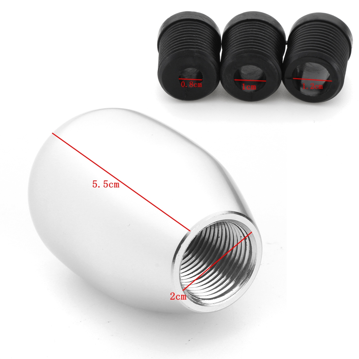 Universal-6-Speed-Gear-Shift-Knob-Aluminum-Alloy-with-81012mm-Adapters-1381586