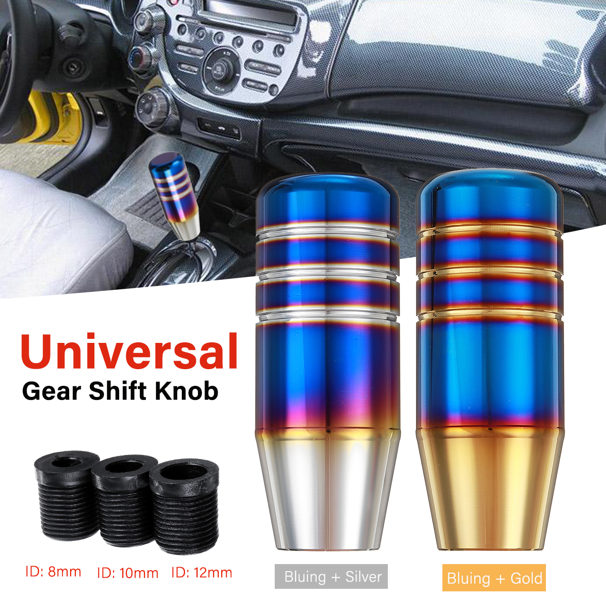 Universal-Aluminum-Alloy-Car-Manual-Gear-Shift-Knob-Shifter-Handle-Lever-Stick-85cm-with-3-Adapters-1710457